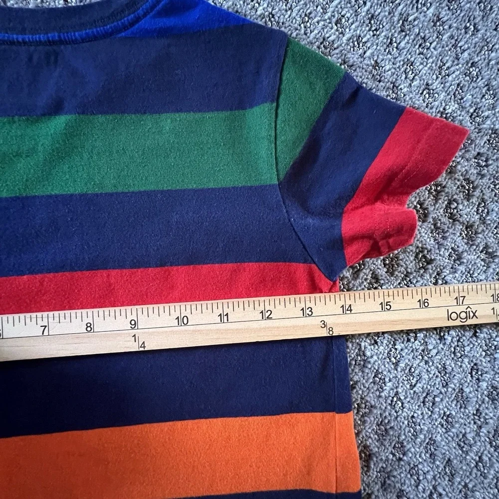 Polo Ralph Lauren Boys Size 5 Primary Colors Multicolor Stripe Cotton Tee Shirt‎ - Picture 7 of 8